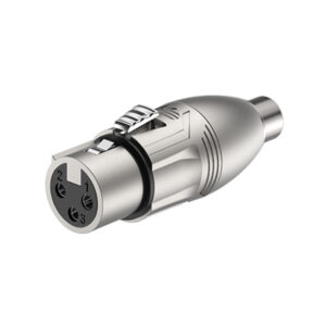 F6C0090- Roxtone - Adaptor RCA Female to XLR female metal body-1