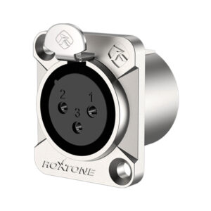 F6C0100 -Roxtone - Leader series 3 pin Female XLR Chassis mount Socket - 1